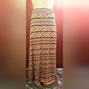LuLaRoe Multicolored Maxi A-Line Skirt Size S